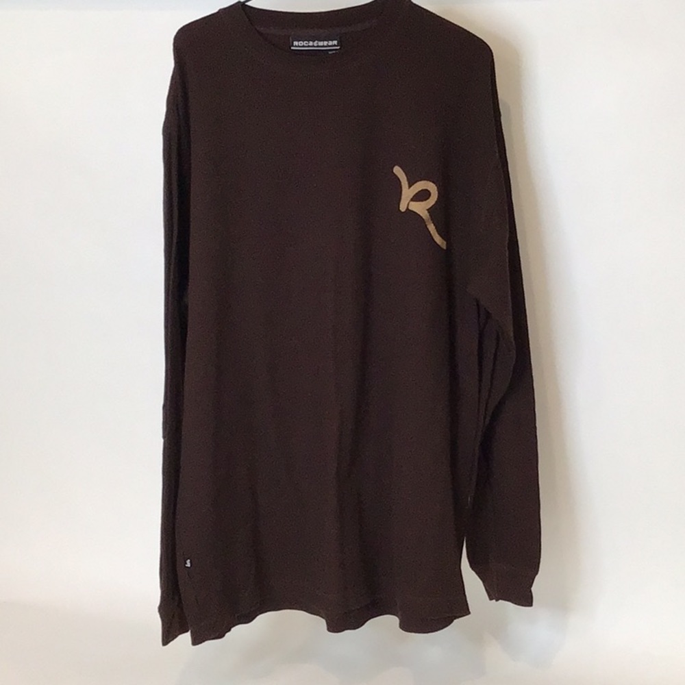RocaWear Men’s Brown Long Sleeve shirt SZ XL
